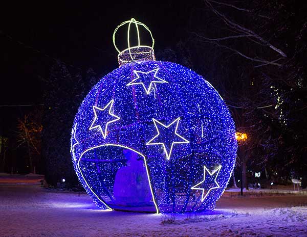 Новогодний декор в Улан-Удэ